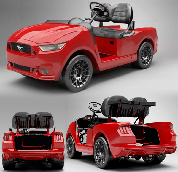 Ford Mustang Golf Cart pictures