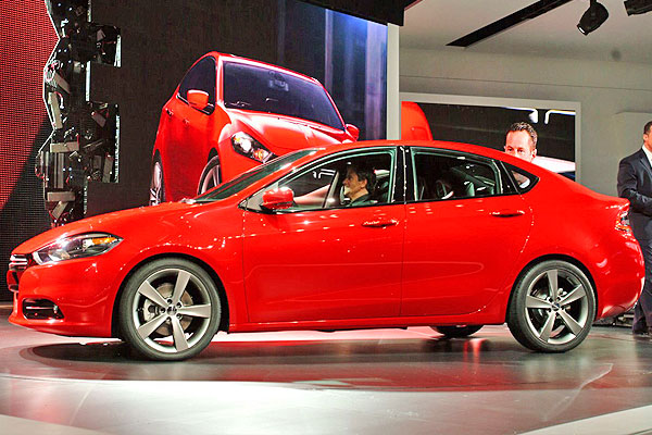 2013 Dodge Dart Red Lateral View Exhibit