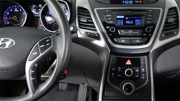 interior dashboard driver view