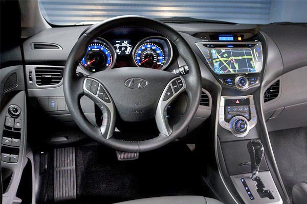 interior dashboard driver view