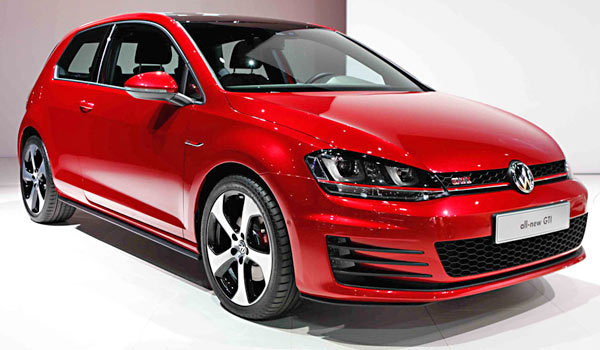 VW GOLF GTI red sports