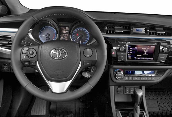 blue corolla 2015 S premium driver view