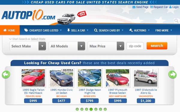 autopten.com homepage