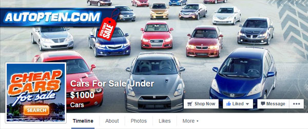 cars under 1000 facebook