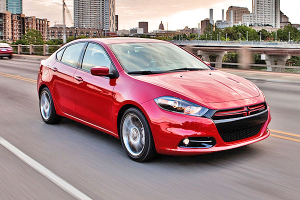 2013 Dodge Dart Red In Motion