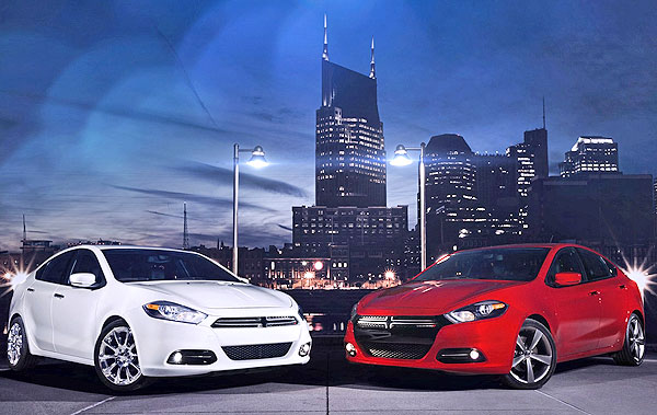 White and Red New Dodge Dart