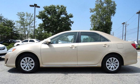 <strong>3rd Cheapest Camry LE 2012 for sale: $18,490.</strong> This gold one comes with <span class='u'>11,889 miles</span> on it and is for sale in <span class='u'>Roswell,  Georgia</span> by Nalley Toyota of Roswell car dealer. If you are interested in buying or ask for more information about it, give them a call at <span class='u'>888-787-0559</span>.