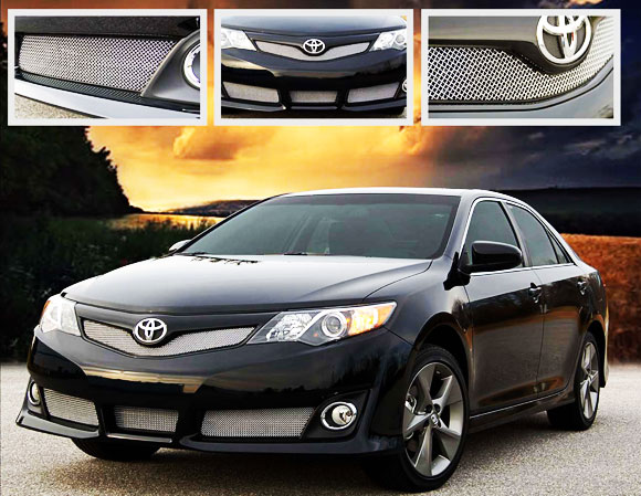 <strong>Front and grill.</strong> The Toyota Camry comes equipped with everything you need to convert your hours of travel in a moment of comfort, pleasure, and entertainment.